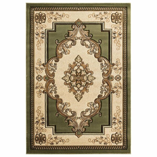 United Weavers Of America 2 ft. 7 in. x 7 ft. 4 in. Bristol Fallon Green Rectangle Runner Rug 2050 10545 28C